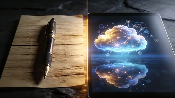 AI and Mindfulness visual concept